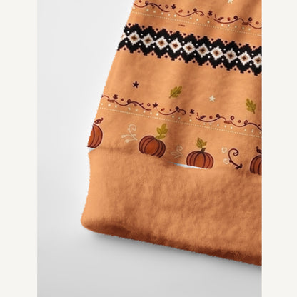 Pumpkin Spell Black Cat Print Ugly Cardigan Sweaters
