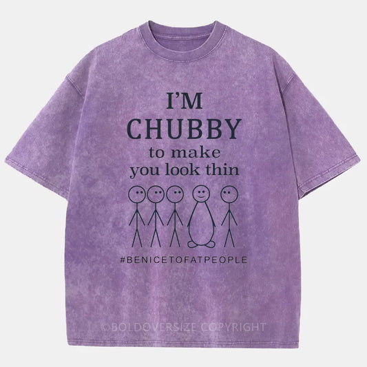 Vintage I'm a Chubby Washed T-Shirt