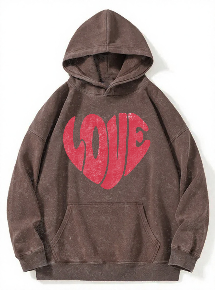 Vintage Retro Washed Hoodie