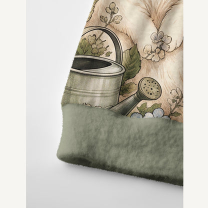 Hydrangea Garden Napping Cats Print Ugly Cardigan Sweaters