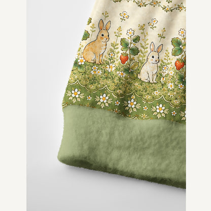 Bunnyberry Garden Print Ugly Cardigan Sweaters