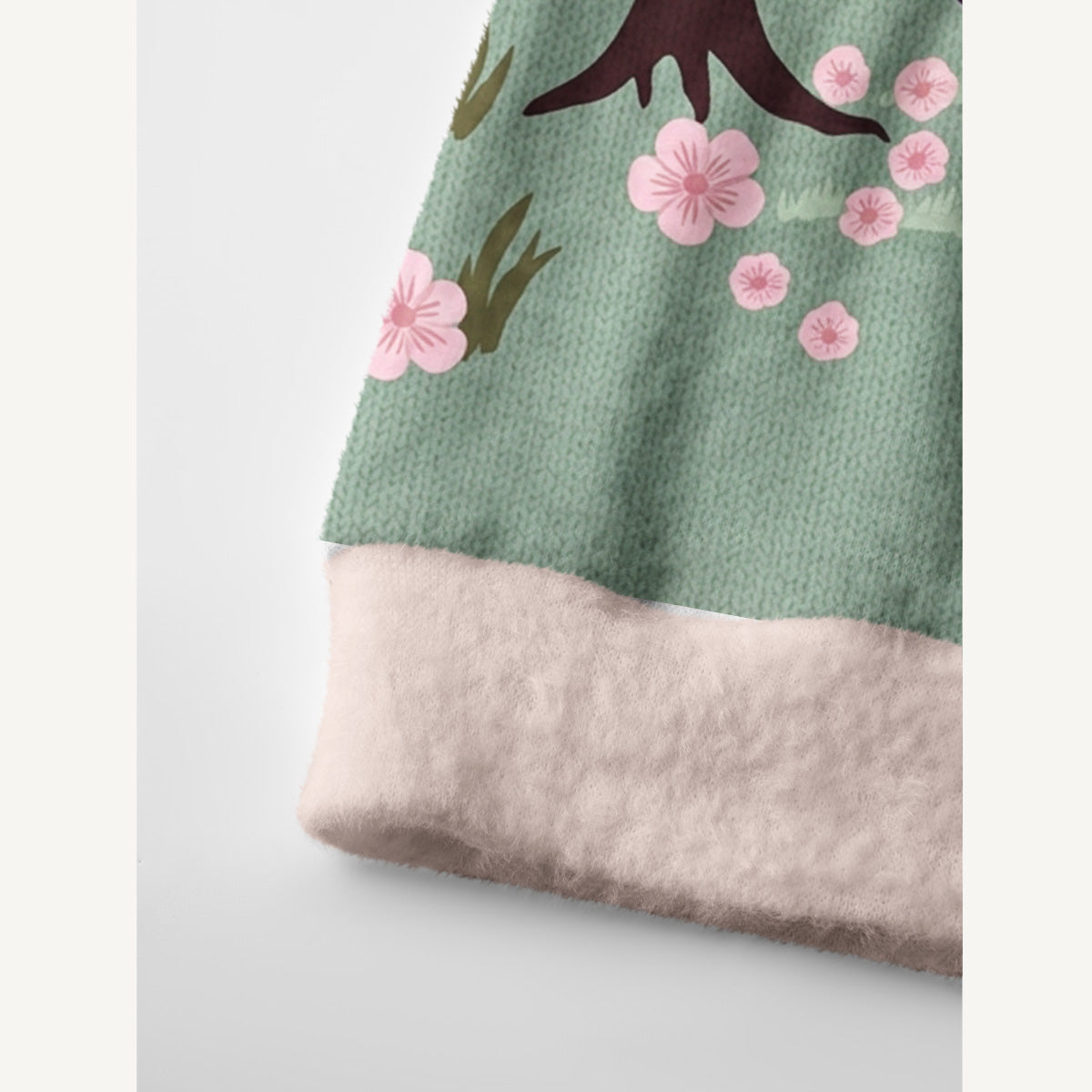 Blossom Pasture Cow & Windmill Print Ugly Cardigan Sweaters