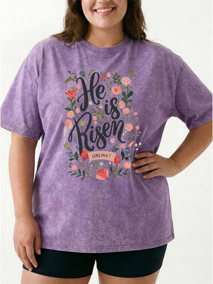Vintage Easter Bible Verse Washed T-Shirt