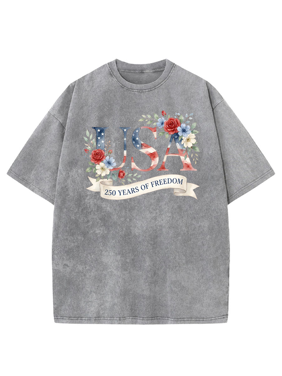 Vintage 1776–2026 Freedom Celebration Washed T-Shirt