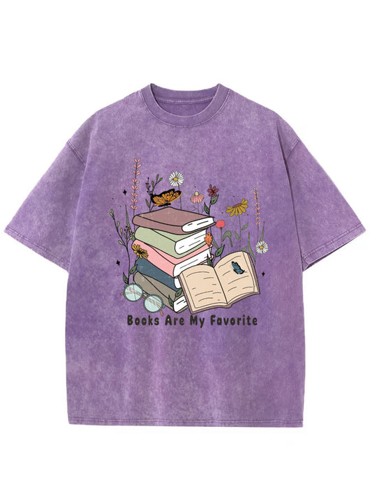 Vintage Books Are My Favorite Washed T-Shirt