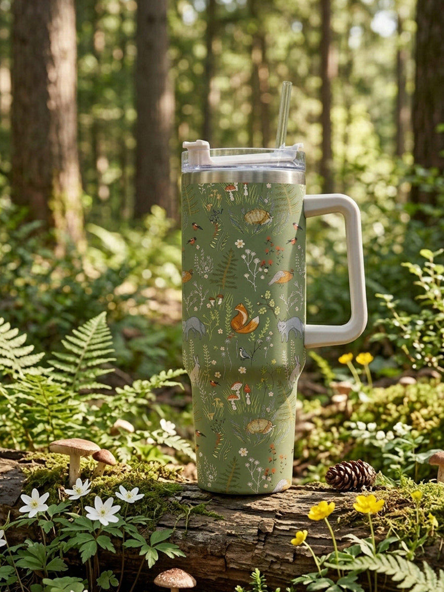 Whimsical Woodland Animals 40oz Tumbler
