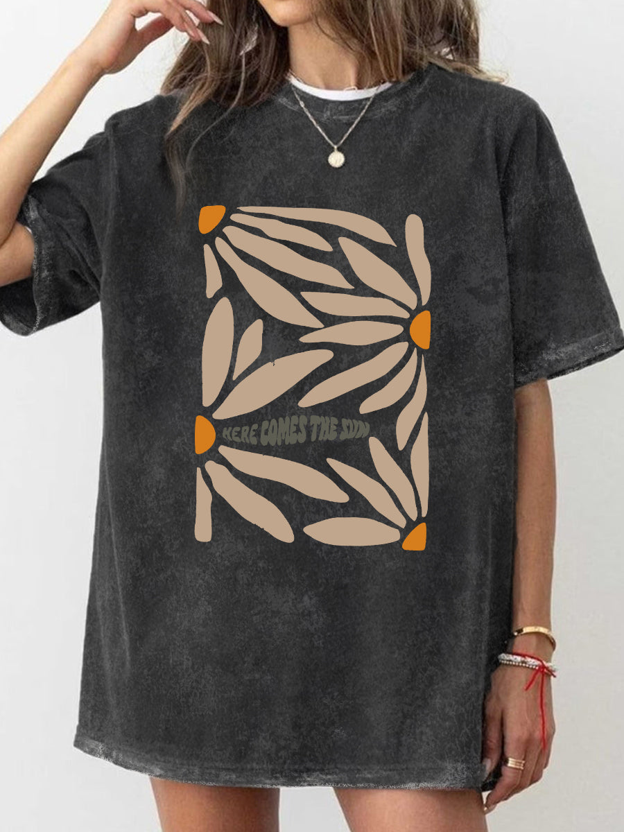 Vintage Here Comes The Sun Washed T-Shirt