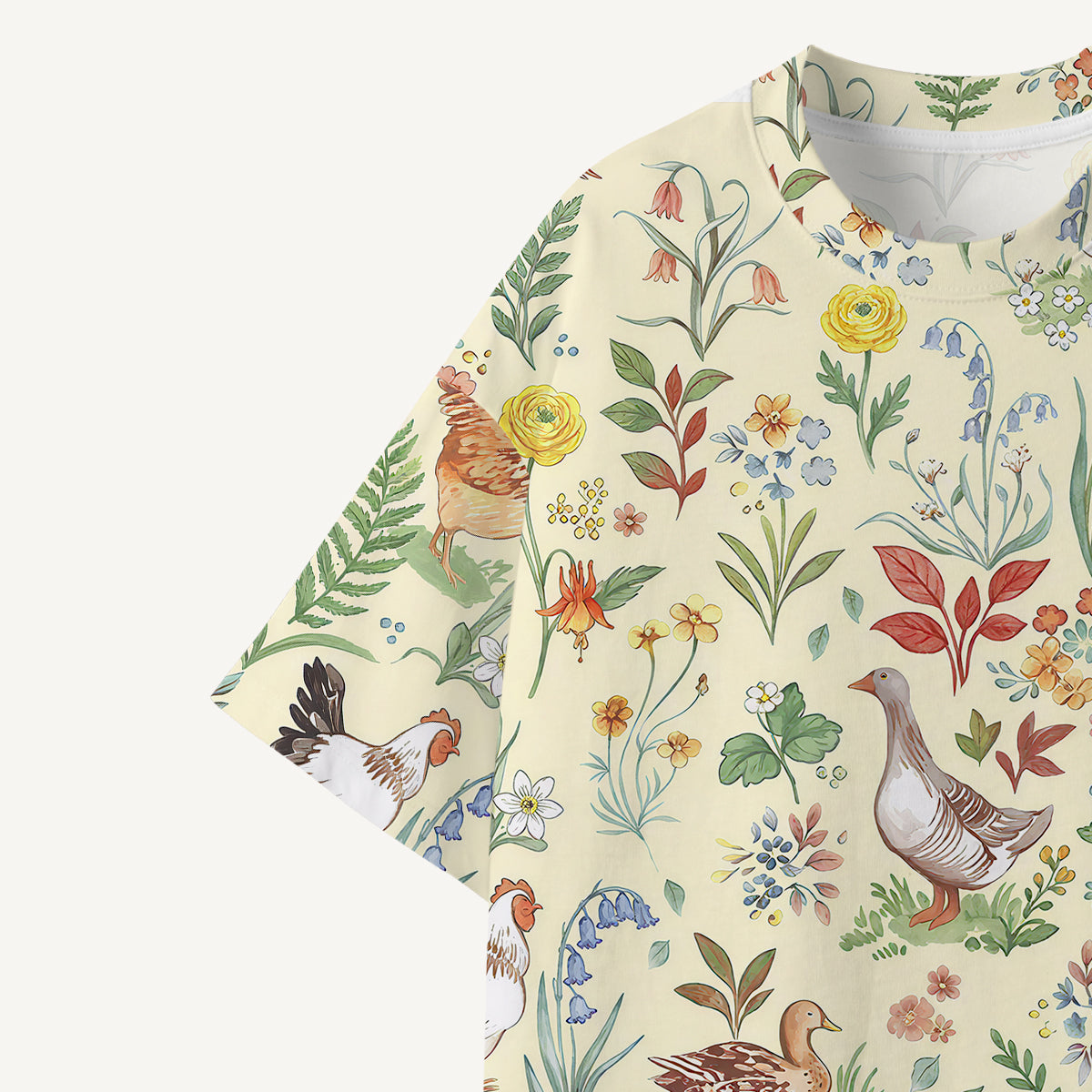 Countryside Garden Critter print Premium Eco Tee