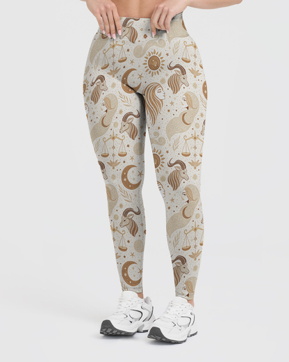 Vintage Zodiac Signs Leggings