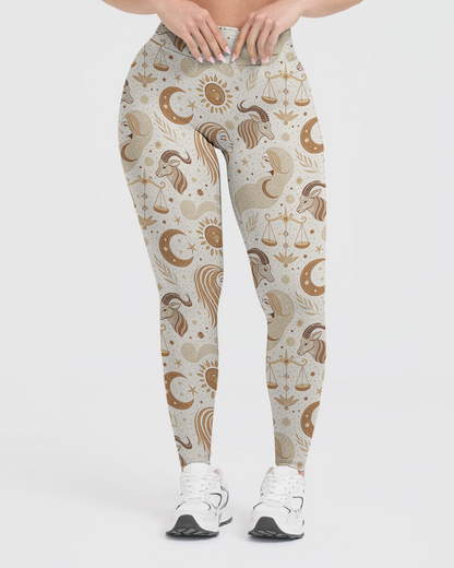 Vintage Zodiac Signs Leggings