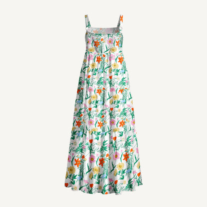 Lily & Poppy Days Print Wide Straps Maxi Dress With Pockets