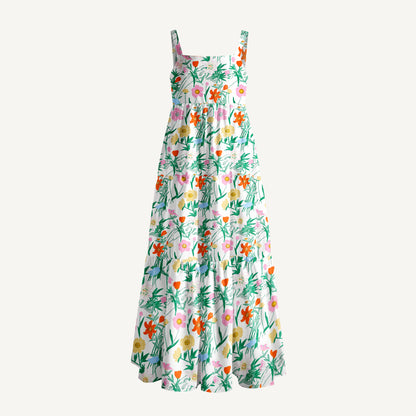 Lily & Poppy Days Print Wide Straps Maxi Dress With Pockets