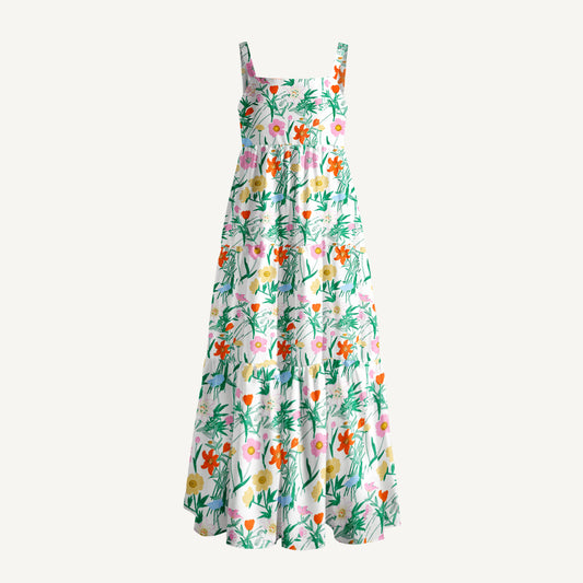 Lily & Poppy Days Print Wide Straps Maxi Dress With Pockets