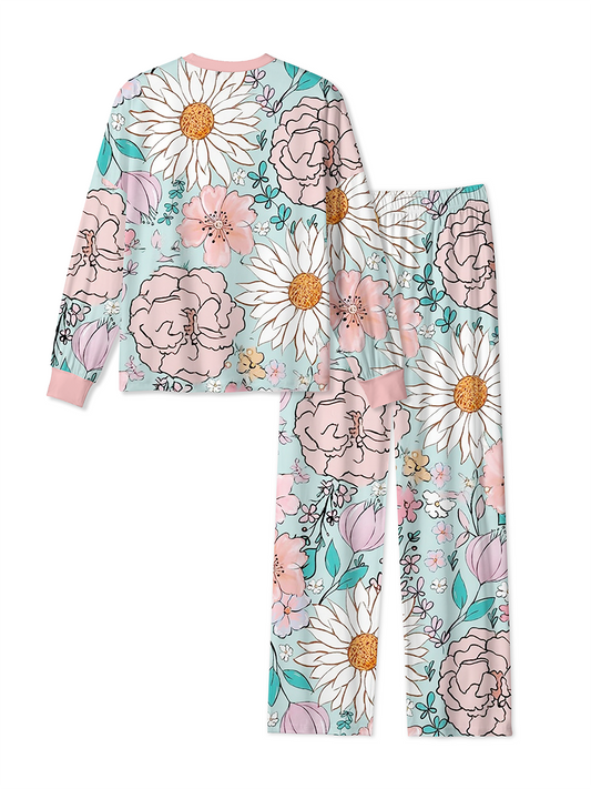 Vintage Soft Watercolor Floral Mixed Pajamas