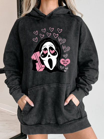 Plus Size Call Me Back Washed Hoodie