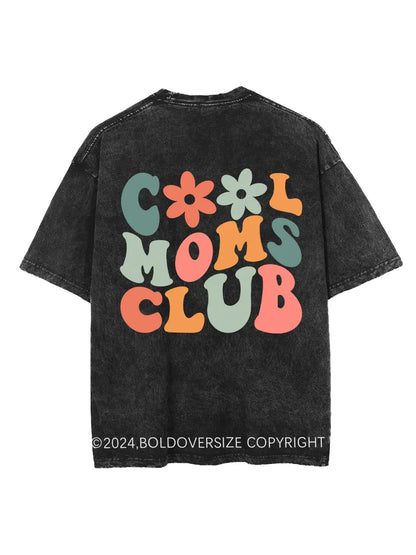 Vintage Cool Moms Club Washed T-Shirt
