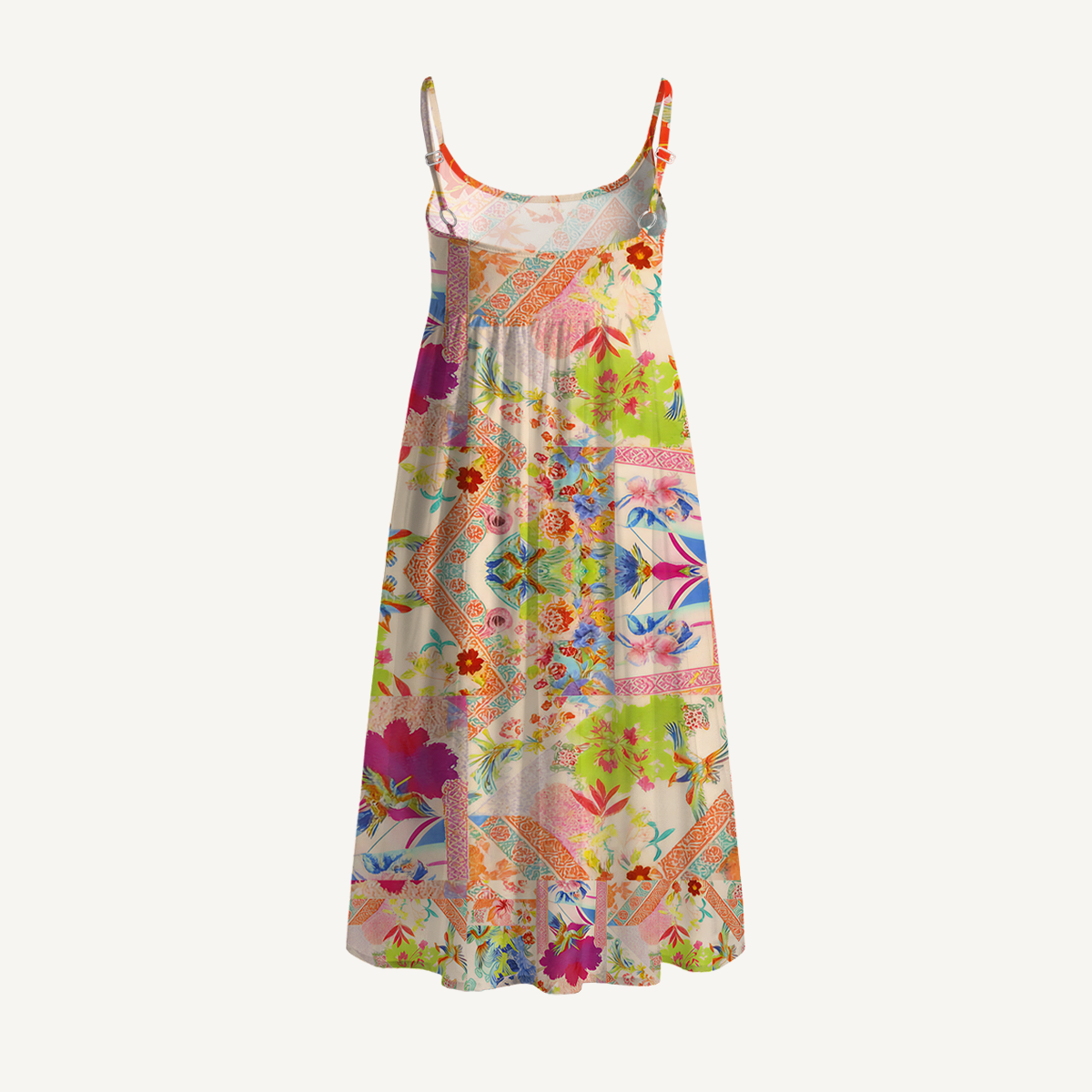 Vivid Lily Spaghetti Strap Mini Dress