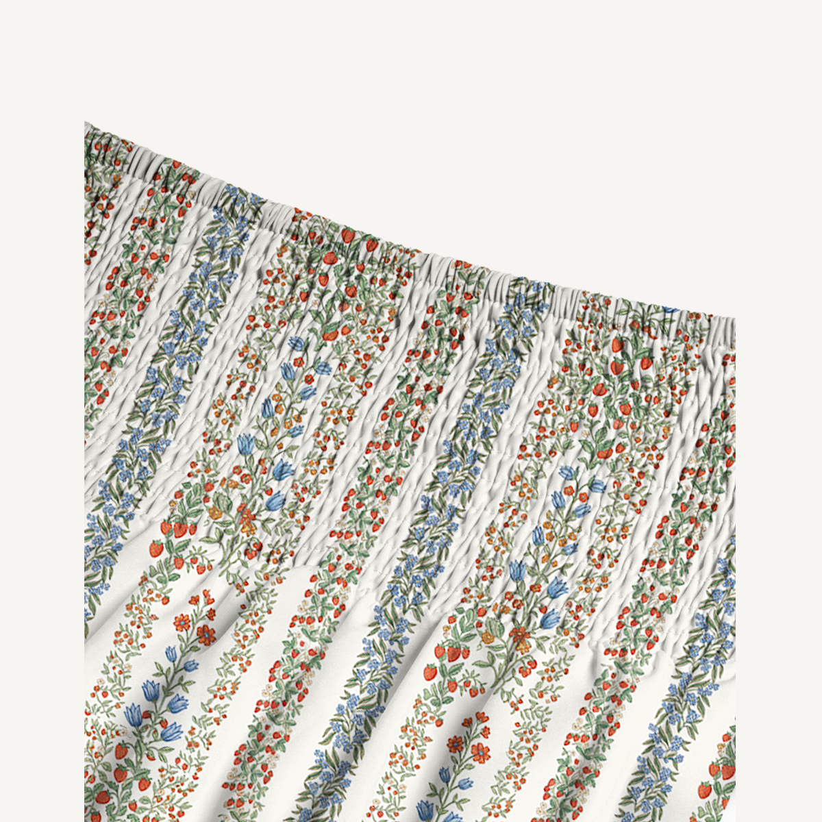 Strawberry Vine Tales Print Convertible Maxi Skirt & Strapless Dress