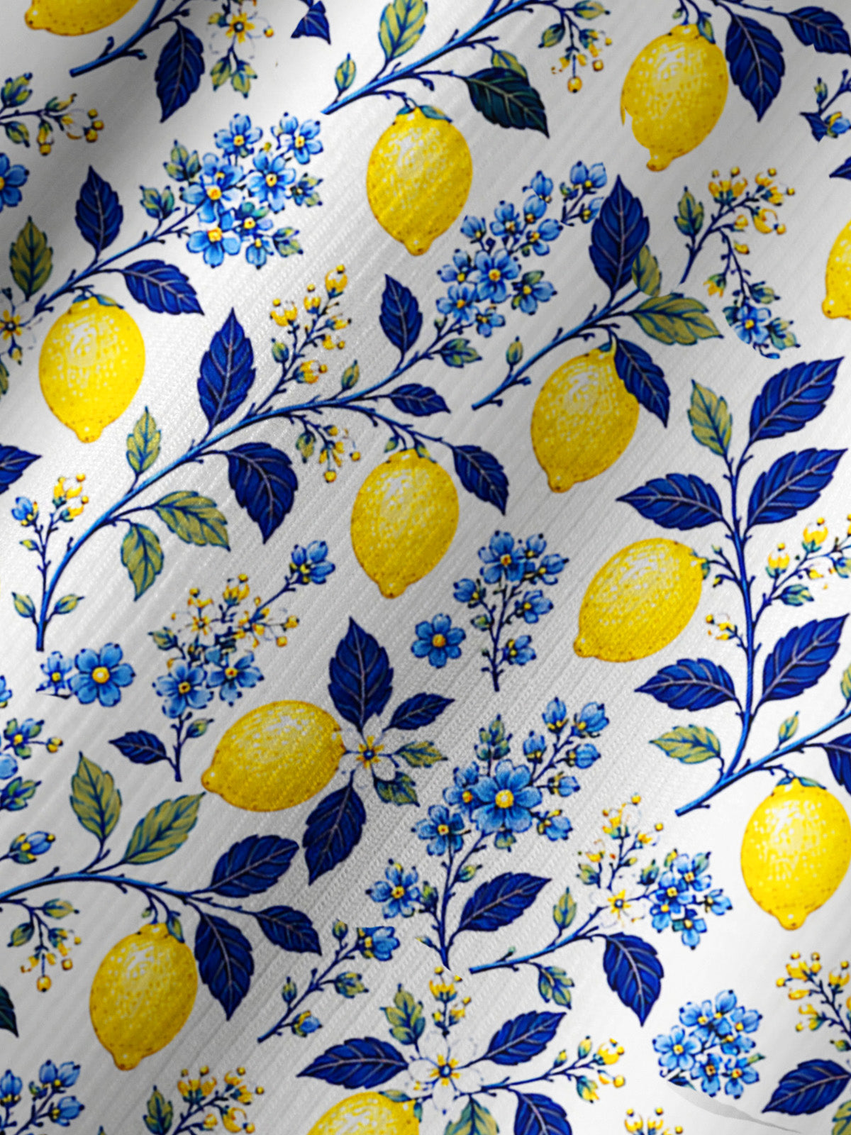 Blue Lemon Floral Print Boho Long Sleeve Tie‑Neck Blouse