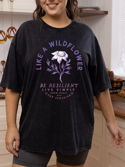 Vintage Like A Wildflower Washed T-Shirt