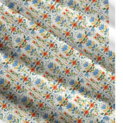 Square Neck Folk Bloom Print Wide Straps Maxi Dress With Pockets