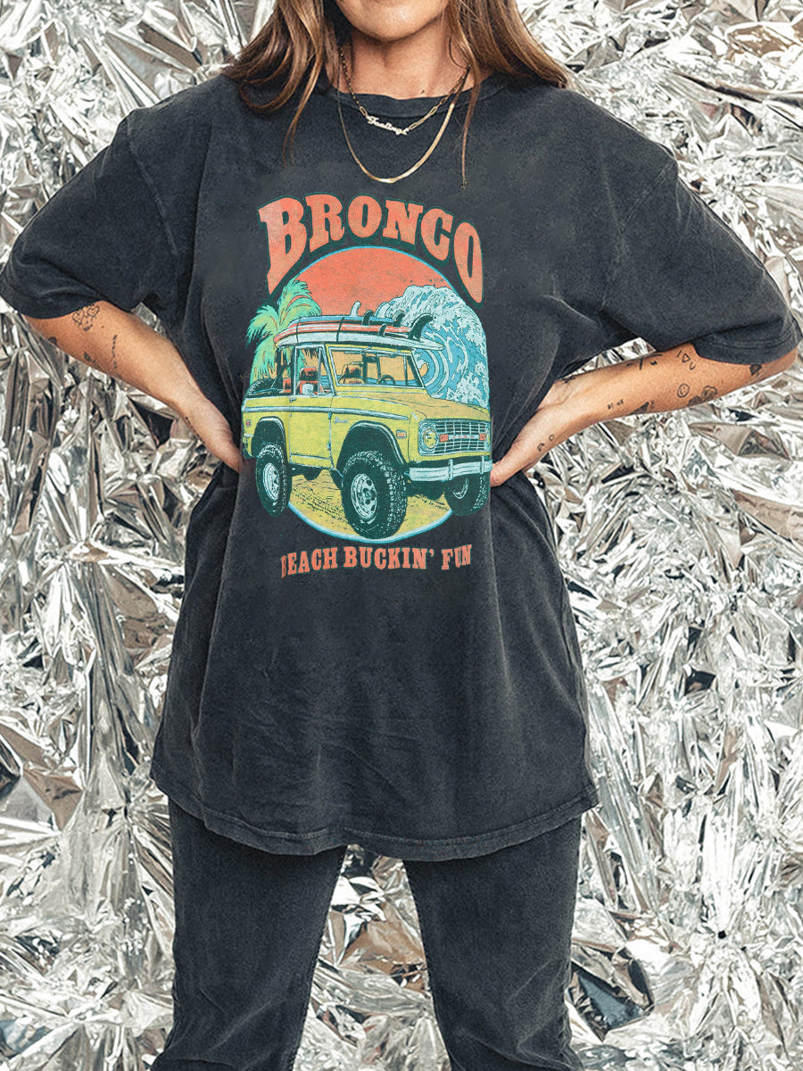 Ford Bronco Beach Vintage Washed Tee