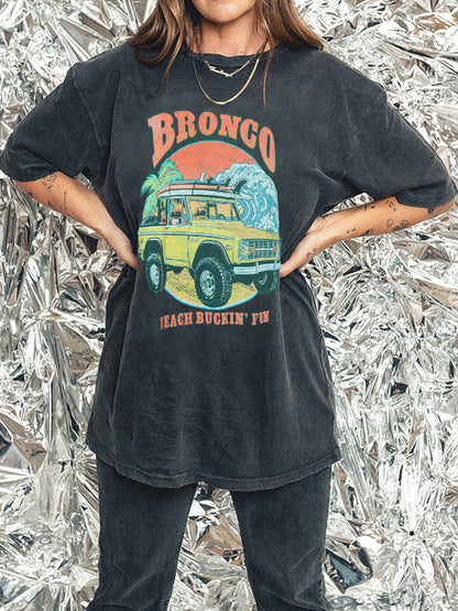 Ford Bronco Beach Vintage Washed Tee