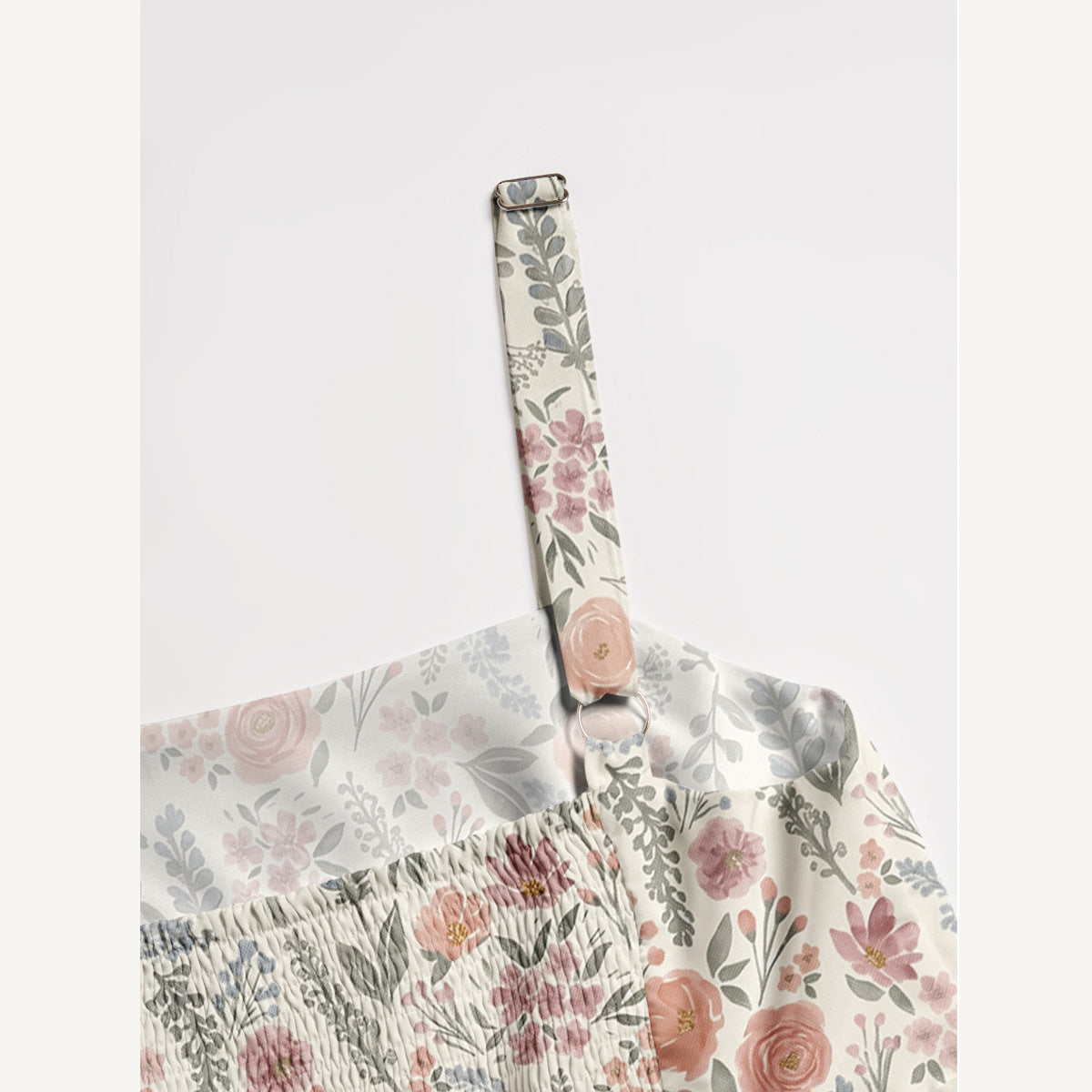 The Wild Flowers Print Wide Straps Maxi Dress With Pockets