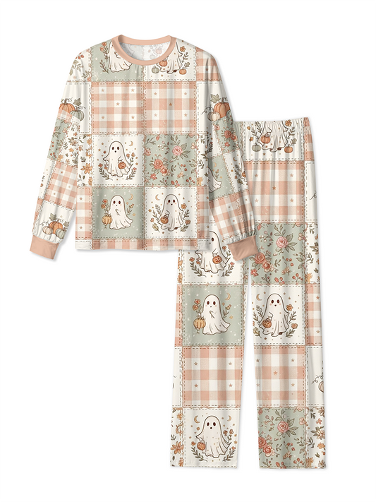 Vintage Shabby Chic Fall Patchwork Mixed Pajamas