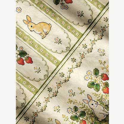 Bunnyberry Garden Print Ugly Cardigan Sweaters