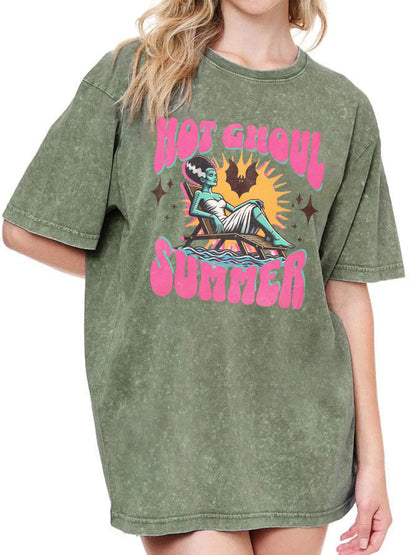 Vintage Hot Ghoul Summer Washed T-Shirt