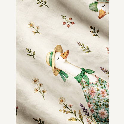 Country Garden Goose Ladies Print Ugly Cardigan Sweaters