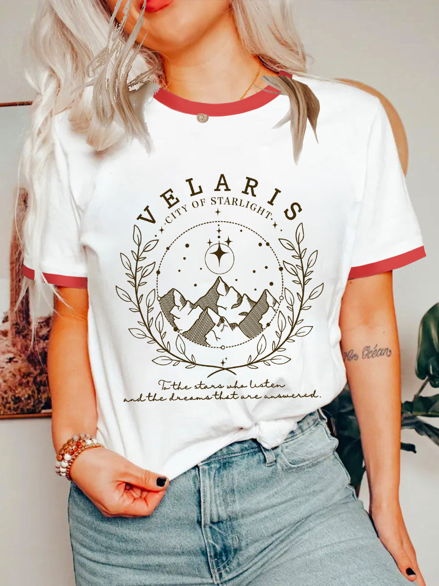 Vintage The Night Court Novel Ringer Tee