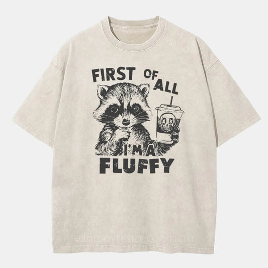 Vintage I'm Fluffy Washed T-Shirt