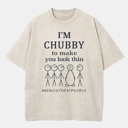 Vintage I'm a Chubby Washed T-Shirt
