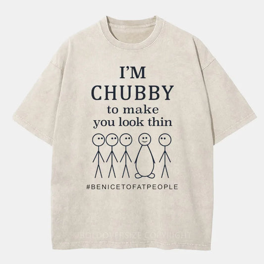 Vintage I'm a Chubby Washed T-Shirt
