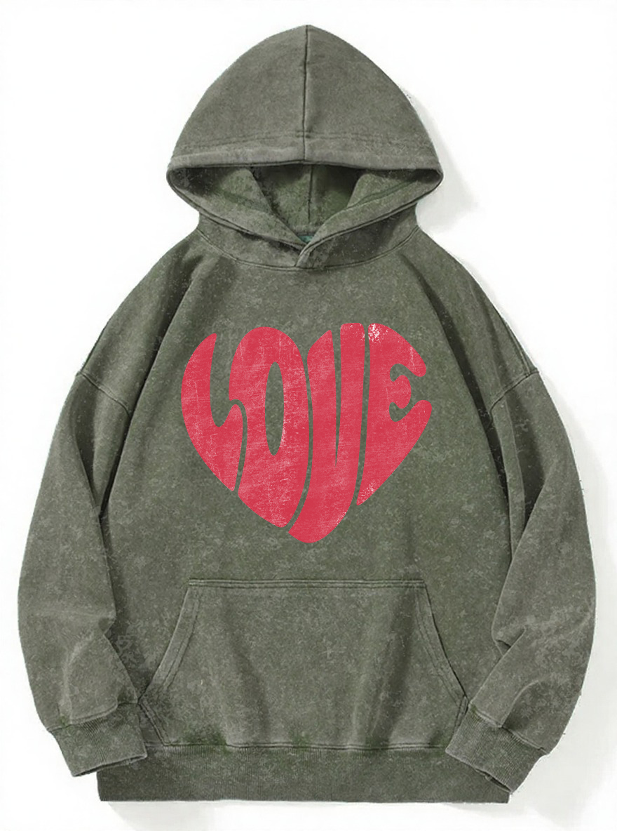 Vintage Retro Washed Hoodie