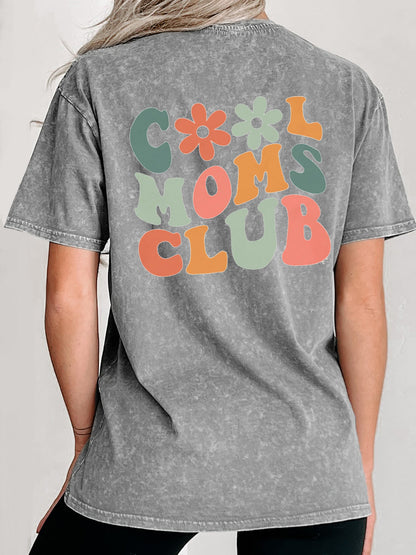 Vintage Cool Moms Club Washed T-Shirt