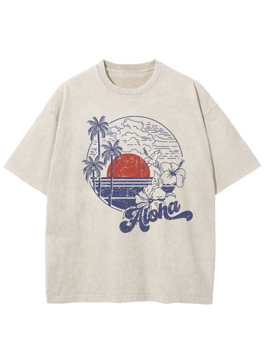 Vintage Aloha Hawaii Washed T-Shirt