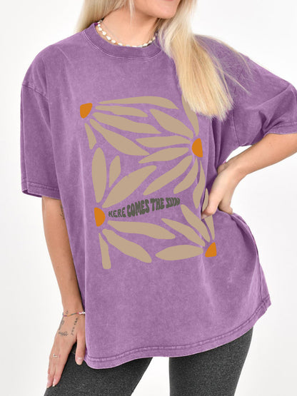 Vintage Here Comes The Sun Washed T-Shirt
