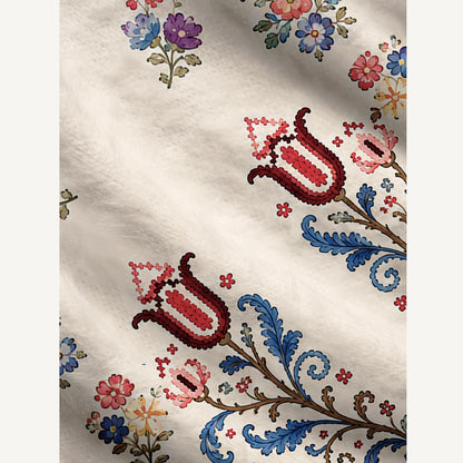 Heritage Folk Bloom Print Ugly Cardigan Sweaters