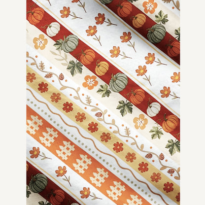 Autumn Pumpkin Patch Stripe Print Ugly Cardigan Sweaters