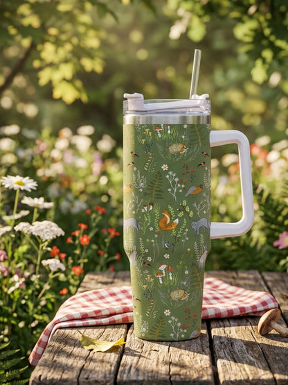 Whimsical Woodland Animals 40oz Tumbler