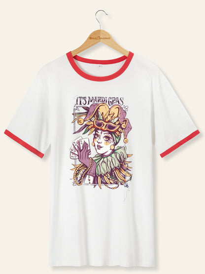 Retro Mardi Ringer Tee