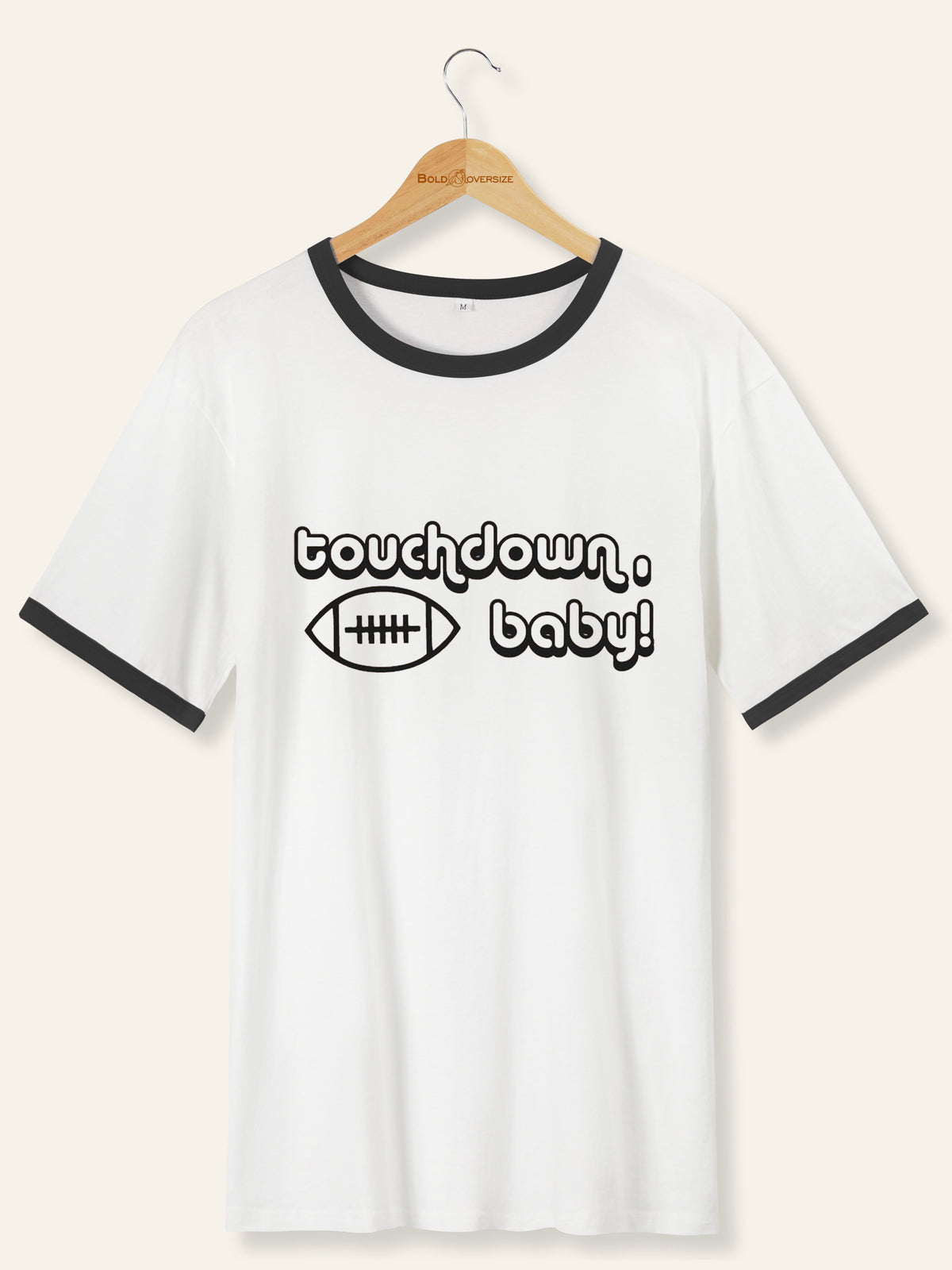 Vintage Touchdown Baby Ball Ringer Tee