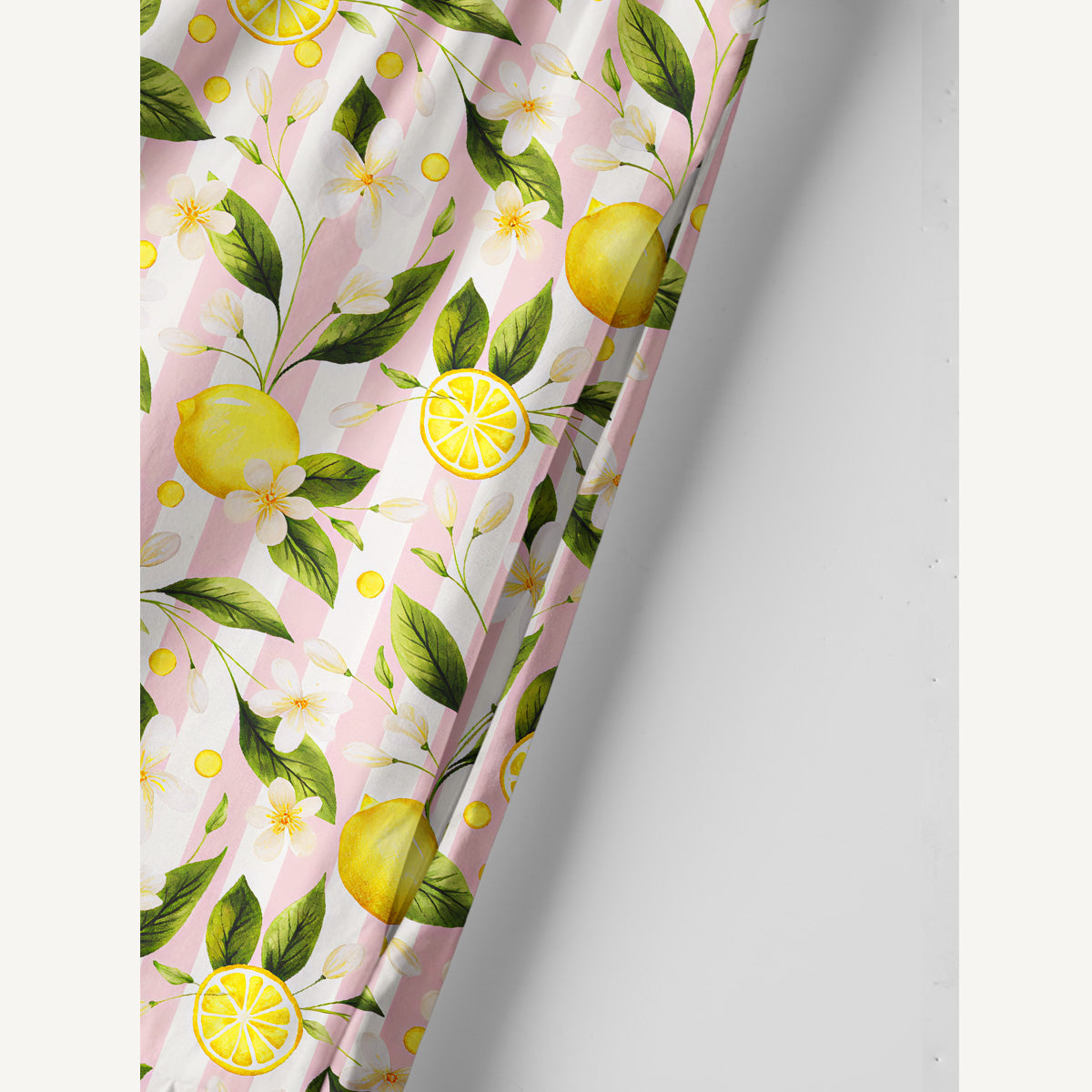 Lemon Grove Sunshine Print Cotton Wide Straps Maxi Dress With Pockets