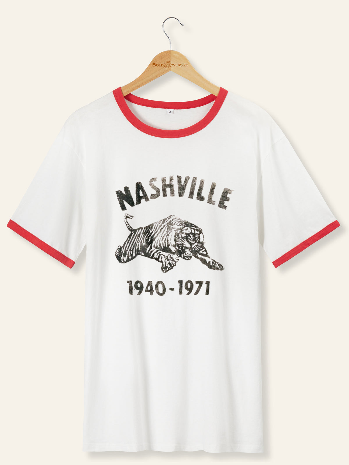 Vintage The Nashville Tiger Vault Ringer Tee