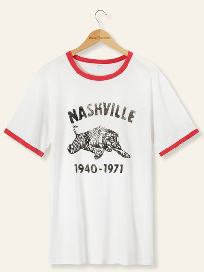 Vintage The Nashville Tiger Vault Ringer Tee