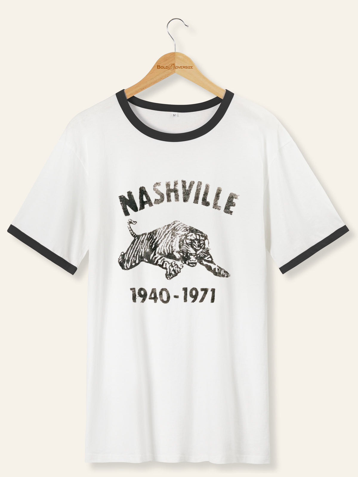 Vintage The Nashville Tiger Vault Ringer Tee