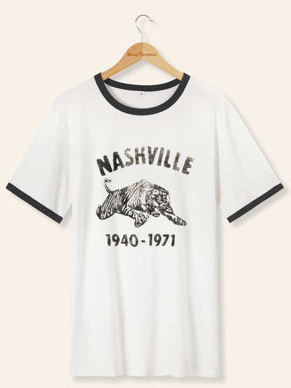 Vintage The Nashville Tiger Vault Ringer Tee